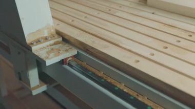 CNC makinesinde hareket iletimi yakın plan