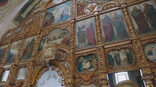 Wieś Колинковци Ukraina Kwiecień 2022 Klasztor Świętego Równego Apostołom Księcia — Wideo stockowe