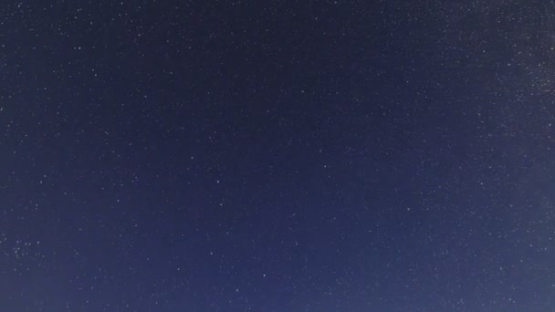 Time Lapse Night Starry Sky — Stock Video