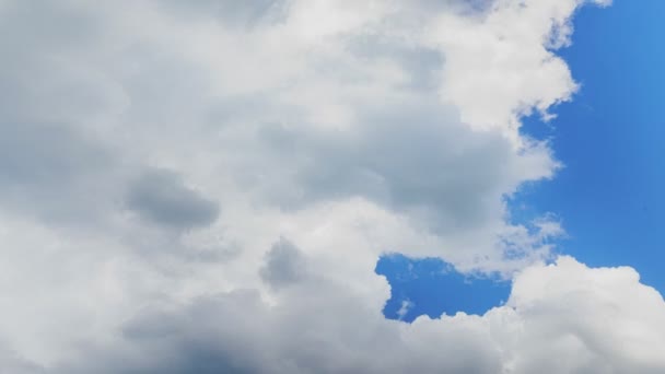 Небо Часовий Проміжок Хмарами Вдень — стокове відео
