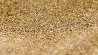 close-up golden surface with shallow depth of field