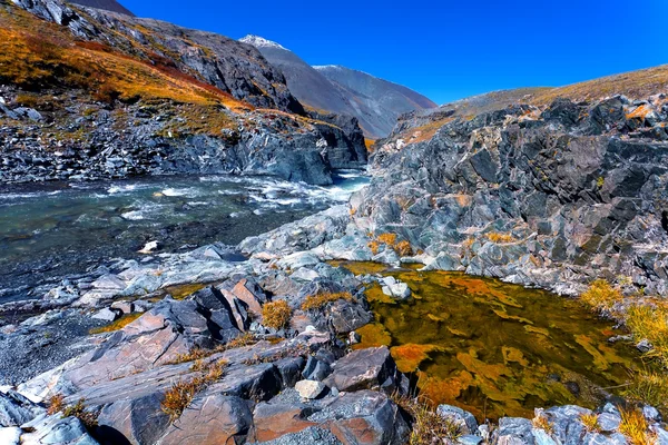 Montaña roca río pantano —  Fotos de Stock