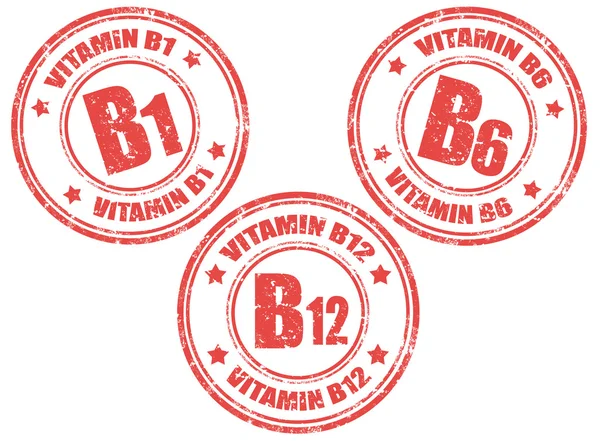 Sellos de vitaminas — Vector de stock