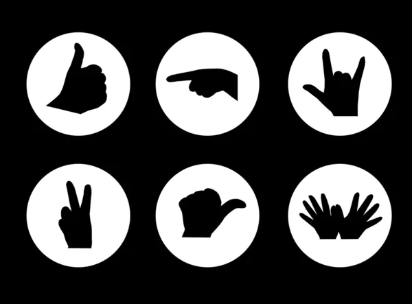 Dłoń ikony — Wektor stockowy
