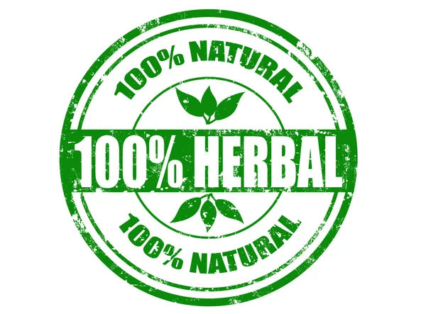 Herbal stamp — Stock Vector