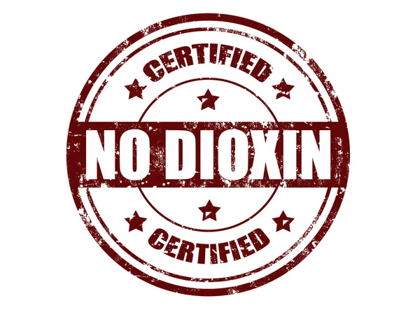 Gummimarke - kein Dioxin — Stockvektor