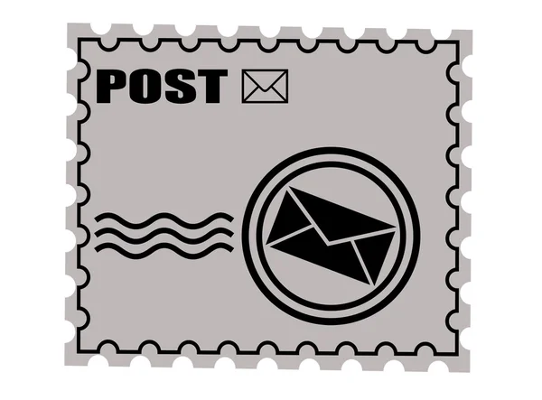 Post stamp template — Stock Vector