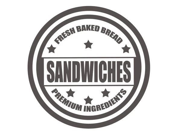 Sandwiches stempel – Stock-vektor