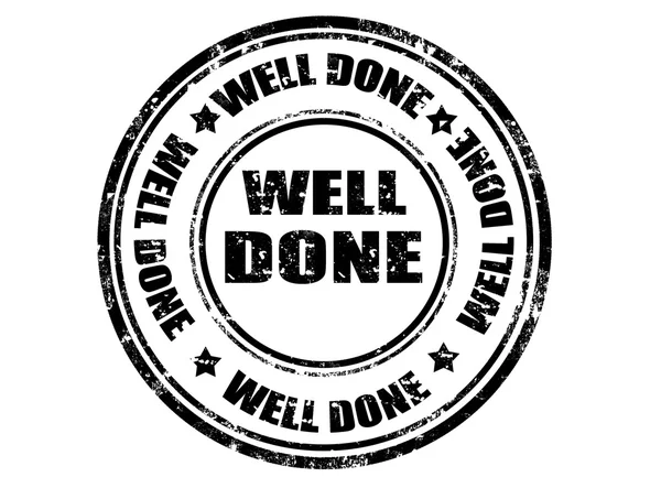 Well done -stamp — Stock Vector