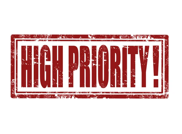High priority-stamp — Stock Vector
