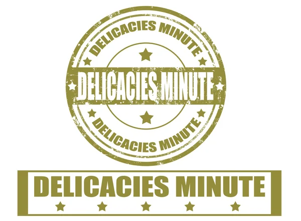 Delicacies minute-stamps — Stock Vector