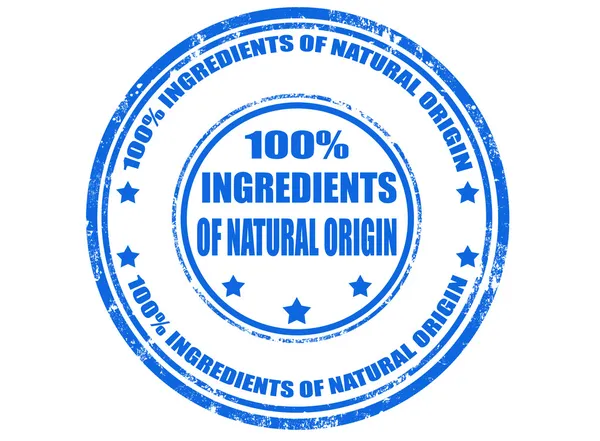 Ingrediënten van natuurlijke oorsprong — Stockvector