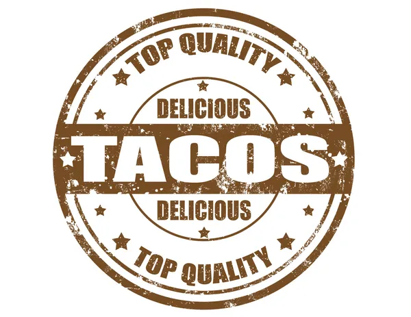 Sello de tacos — Vector de stock