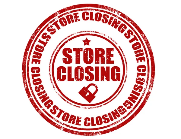 Sello de cierre de tienda — Archivo Imágenes Vectoriales