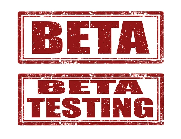 Carimbos de teste Beta —  Vetores de Stock