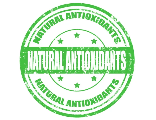 Antiossidanti naturali- timbro — Vettoriale Stock