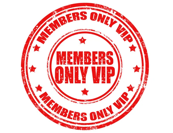 Members only VIP-stamp — Stock Vector