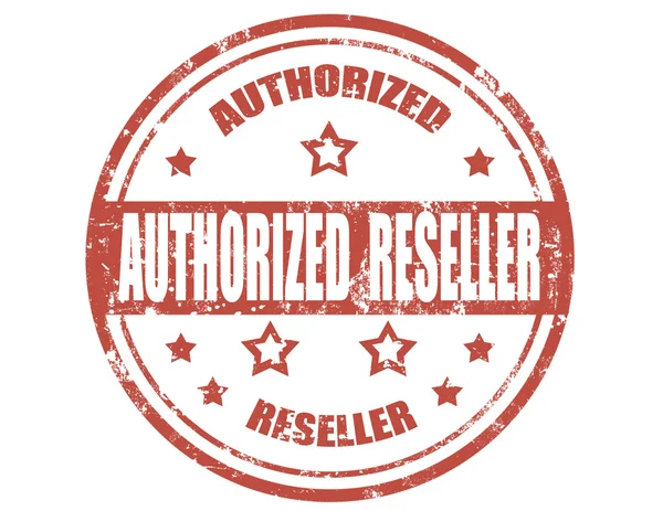 Authorized reseller-stamp — Stock Vector