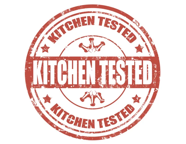 Kitchen tested-stamp — Stock Vector