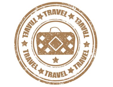 Travel- stamp clipart