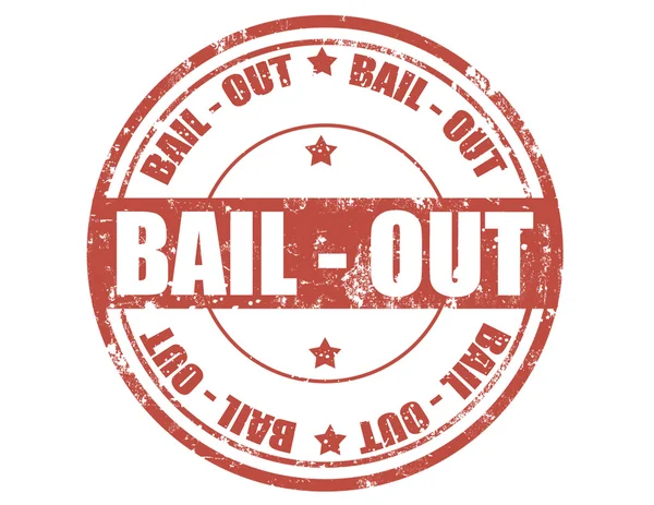 Bail out-timbro — Vettoriale Stock