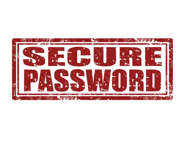 Timbro di password sicuro — Vettoriale Stock