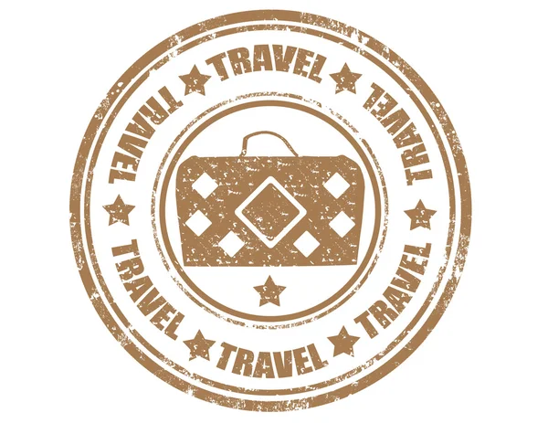 Travel- stamp — Stock Vector