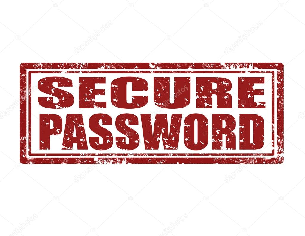 Secure password-stamp