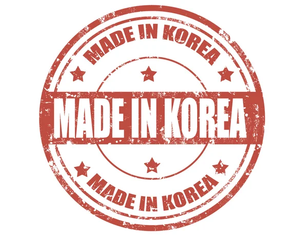 Made in Korea-stamp — Stock Vector