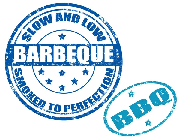 Barbeque-stamp — Stock Vector