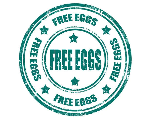 Timbro delle uova gratuito — Vettoriale Stock