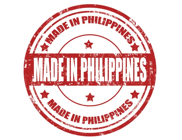 Made in Philippines-stamp — Stock Vector