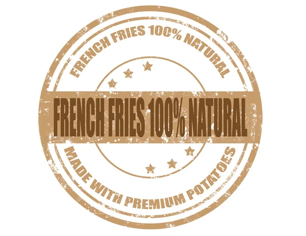 Franse frietjes-stempel — Stockvector