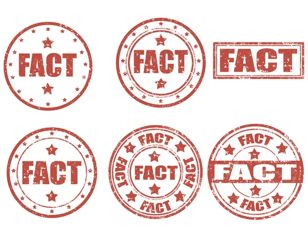 Fact-stamps — Stock Vector