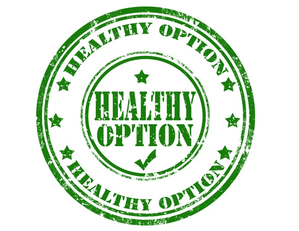 Timbre option santé — Image vectorielle