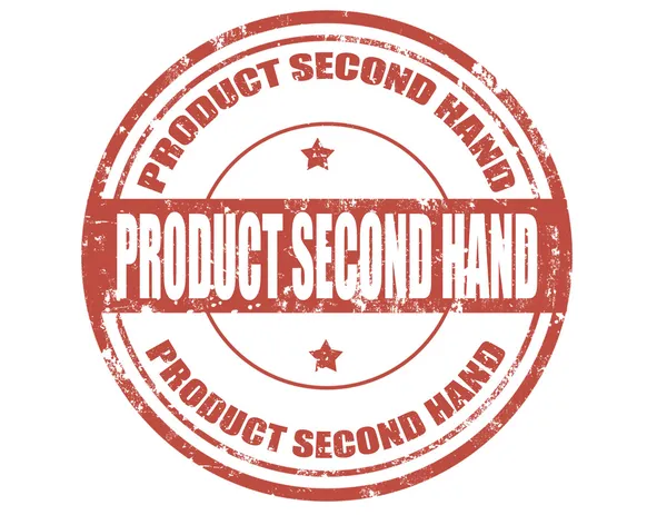 Product second hand-stamp — Stock Vector