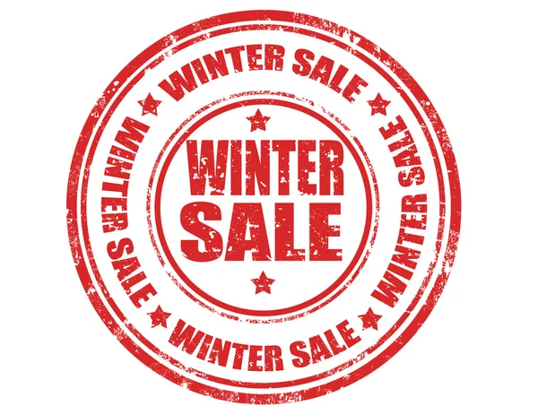 Winter sale-stamp — Stock Vector