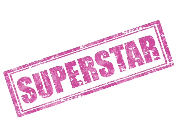 Superstar-stamp — Stock Vector