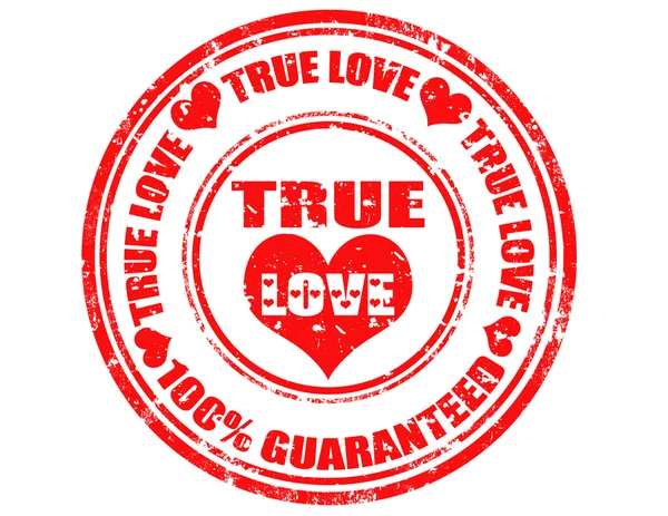 True Love-stamp — Stock Vector