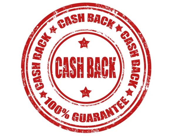 Cash back-stempel — Stockvector