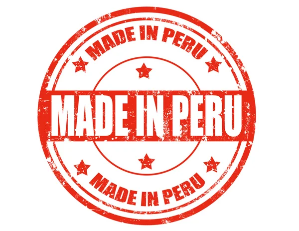 Сделанный в Перу — стоковый вектор