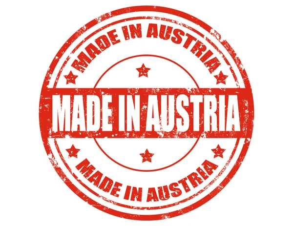 Fabricado en Austria — Vector de stock