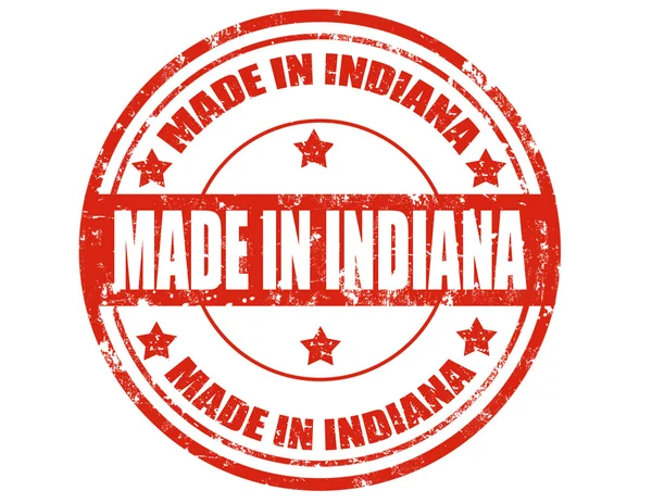 Prodotto in Indiana — Vettoriale Stock