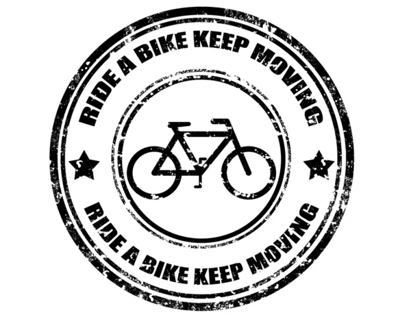 Jeździć utrzymać rower ruchu — Wektor stockowy