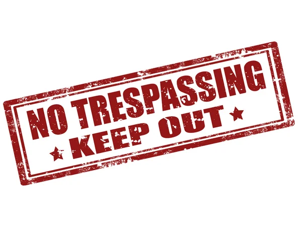 No Trespassing-stamp — Stock Vector