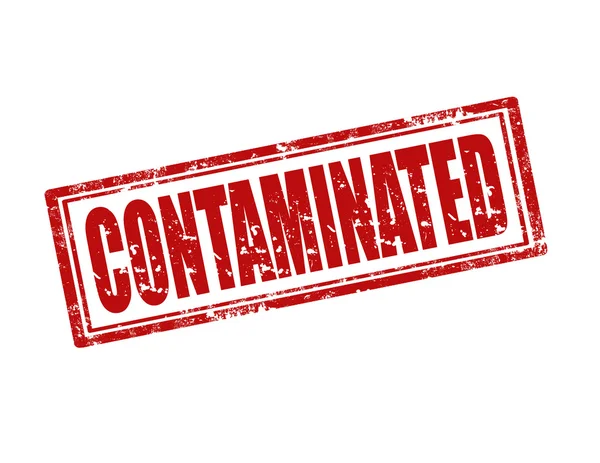 Contaminated-stamp — Stock Vector