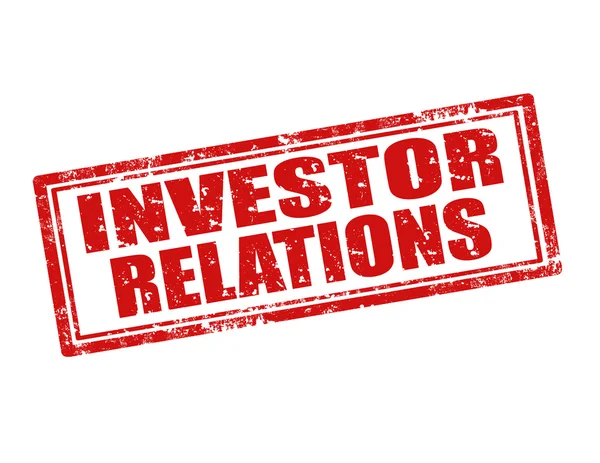 Investor relations-stempel — Stockvector