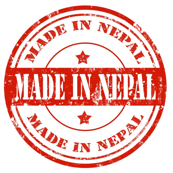 Hergestellt in Nepal — Stockvektor
