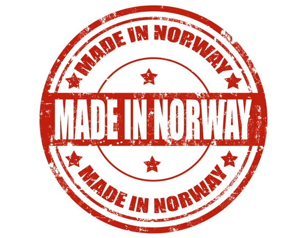 Fabricado en Noruega — Vector de stock