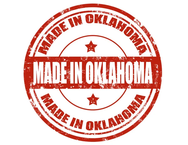 Hecho en Oklahoma — Vector de stock